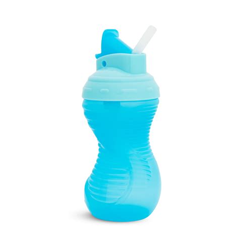 Munchkin Mighty Grip Flip Straw Cup, 10oz, Blue - Walmart.com