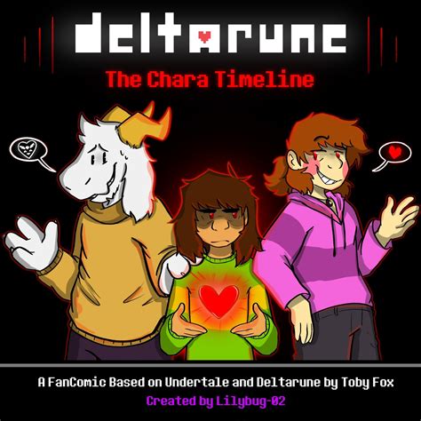 Deltarune chara timeline comic on Tumblr