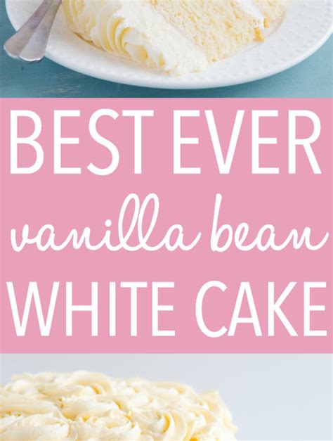 Best Ever Vanilla Bean White Cake Birthday Cake The Busy Baker