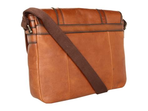 Fossil Estate Leather Messenger Bag, Bags | Shipped Free at Zappos