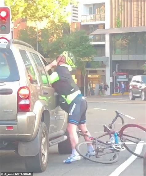 Brutal Road Rage Fight Breaks Out Between Cyclist And Driver In