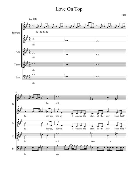 Love on Top Sheet music for Piano | Download free in PDF or MIDI | Musescore.com