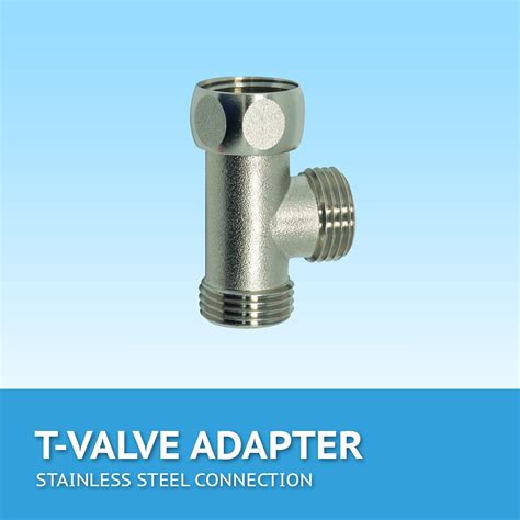 T-Valve Adapter - Stainless Steel Connection (7/8") - In My Bathroom