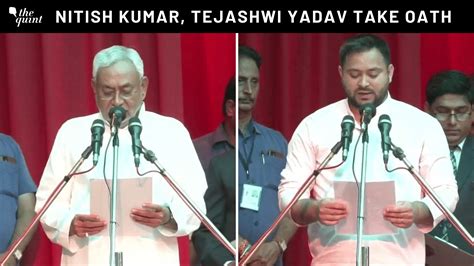 Bihar Political Crisis Latest News Nitish Kumar Tejashwi Oath