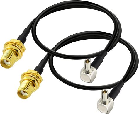 Adaptateur Ts M Le Sma Femelle C Ble Noir Cm Pour Antenne Externe