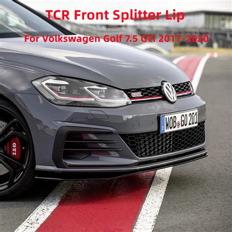 Gloss Black Tcr Front Bumper Splitter Lip Kits For Volkswagen Golf Mk7