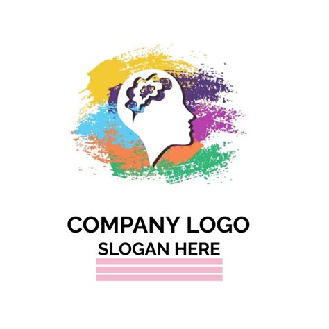 White Maximalist Company Logo Logo Template Postermywall