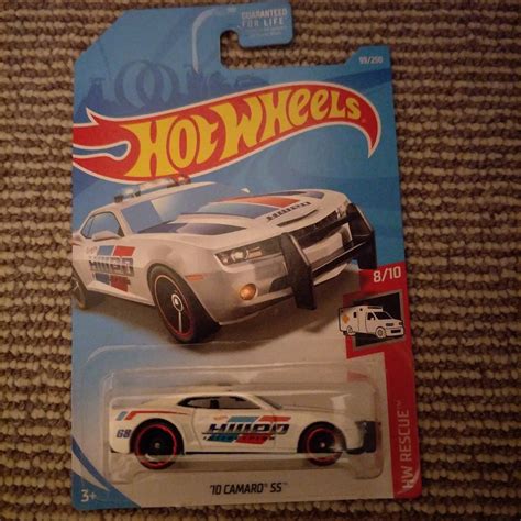 Hot Wheels 10 Camaro SS White HW Rescue Police Car Etsy