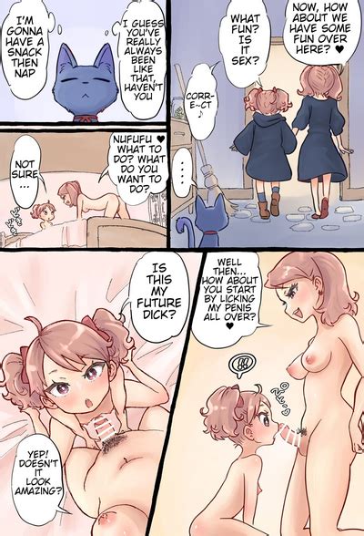 A Story About A Futanari Witch Who Summons Her Past Self With Summoning Magic And Has Sex With
