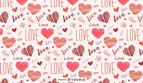 Hearts And Love Seamless Pattern Vector Download