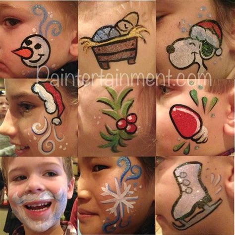 Christmas Face Paint Ideas Credits To Christmas Face Painting Face