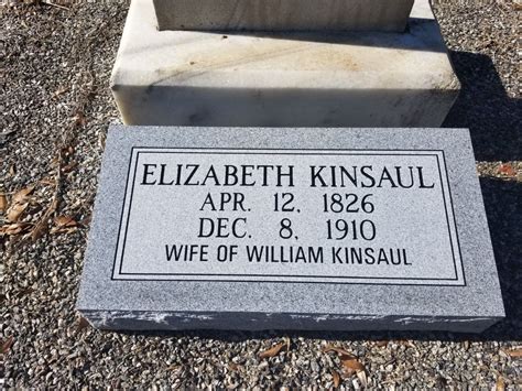 Elizabeth Thomley Kinsaul Find A Grave Memorial