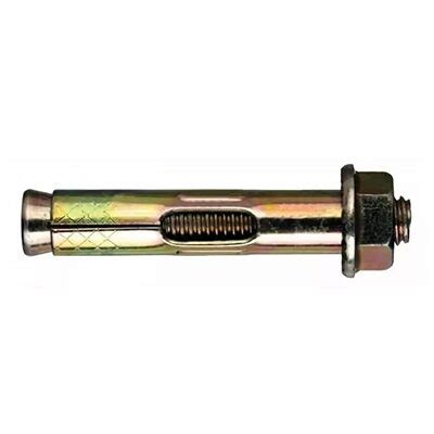 Анкерный болт с гайкой желтый цинк 20x 75 (М16)