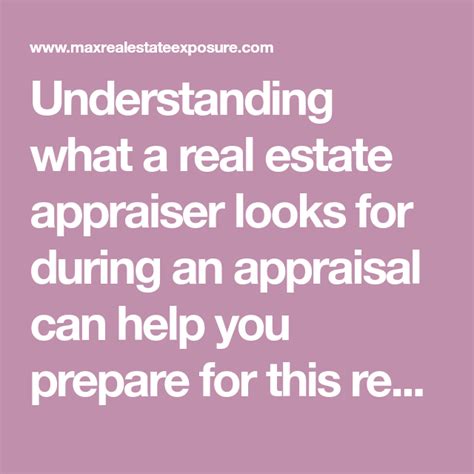 What Appraisers Look At During A Real Estate Appraisal Real Estate