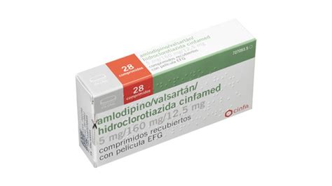 Amlodipino Valsartan Hidroclorotiazida Cinfamed Mg Mg Mg