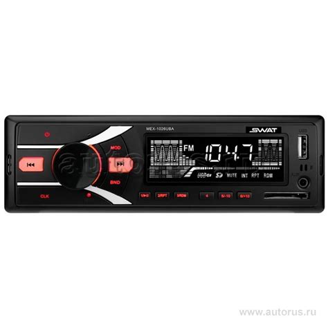 Swat MEX1025UBA Автомагнитола 1 din медиа ресивер 4х35 Вт. MP3, USB, SD ...