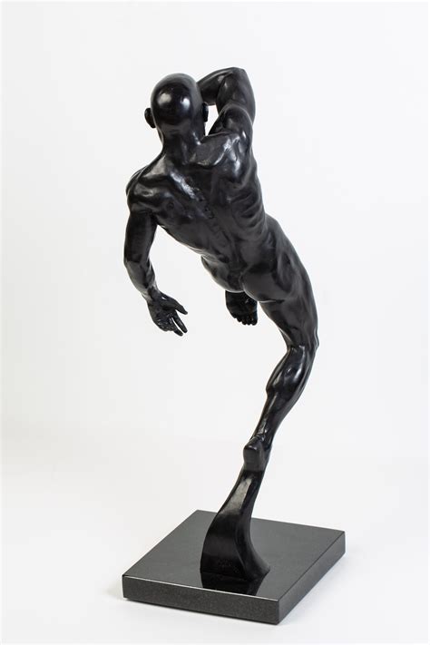 Ancient Art Athletic Male Nude Dynamic Figure Bronze Sculpture By Dean Kugler For Sale At Stdibs