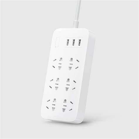 Умные розетки - Удлинитель Xiaomi Mi Power Strip (6 розеток, 3 USB)