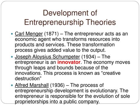 PPT Theories Concepts Of Entrepreneurship PowerPoint Presentation