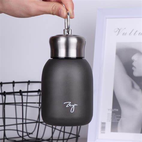 Pocket Botol Minum Mini Stainless Steel Hot Cool Water Coffee Tumbler Termos Tahan