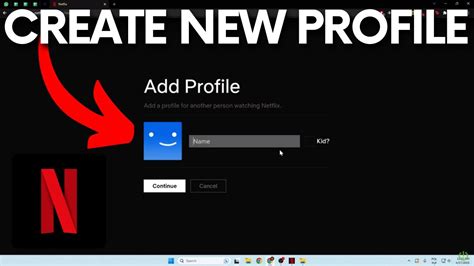 How To Create Profiles On Netflix Set New Profile Netflix Youtube