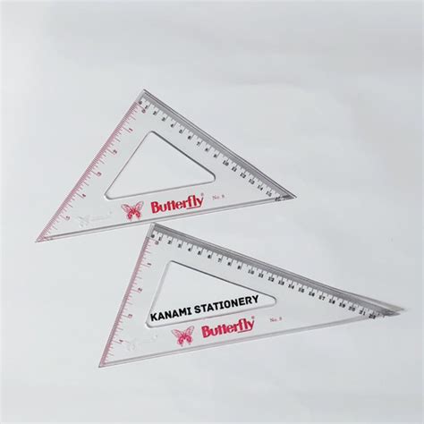 Jual Penggaris Segitiga Set Pieces No Triangle Ruler Butterfly