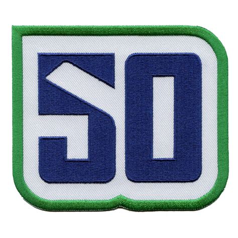 2020 Vancouver Canucks 50th Anniversary Logo Jersey Patch Blue & Green ...