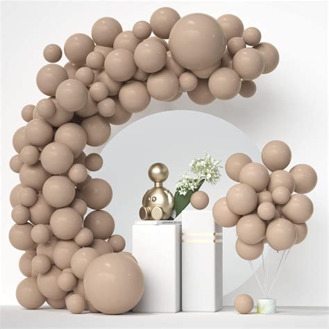 Amazon Double Stuffed Nude Balloons With Black Balloons Inside Matte Of Nude Apricot