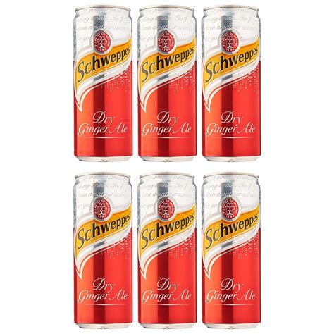 Schweppes Dry Ginger Ale Pack Of 6 320ml Each Imported Grocery And Gourmet Foods