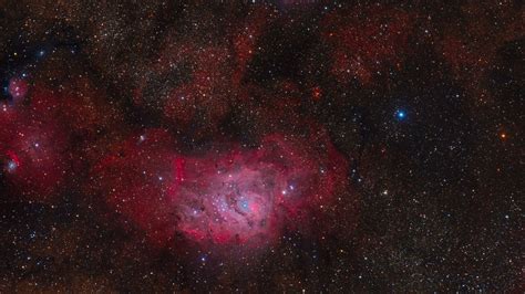 Download wallpaper 2048x1152 nebula lagoon, nebula, stars, space, dark ultrawide monitor hd ...