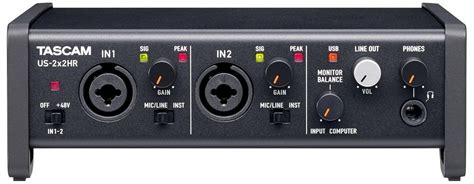 Aудиоинтерфейсы Tascam US-HR: мониторинг с нулевой задержкой, USB-C ...
