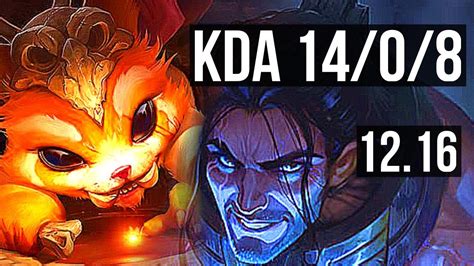 GNAR Vs SYLAS TOP 14 0 8 7 Solo Kills Legendary 1 6M Mastery