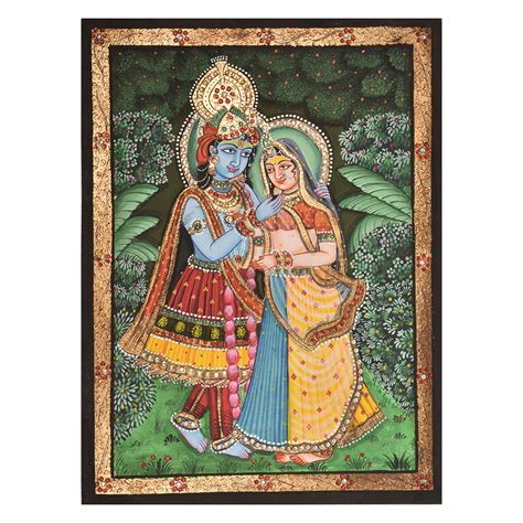 Tanjore Painting Of Radha Krishna