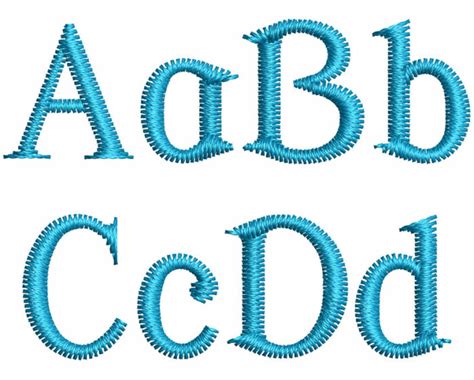 Esa Embroidery Font Modern Antiqua Mm