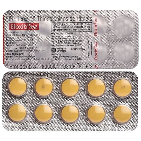 Etoxib Mr Strip Of Tablets Amazon In Health Personal Care