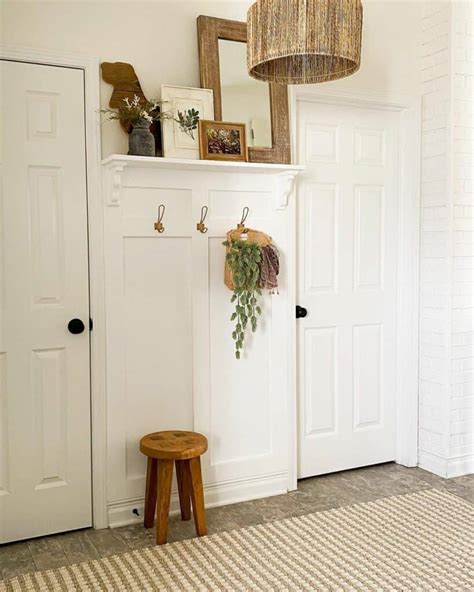 Classic White Entryway With Wood Accents Soul Lane