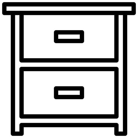 Drawer Clipart PNG Images Drawer Icon With Outline Style Vector Eps10