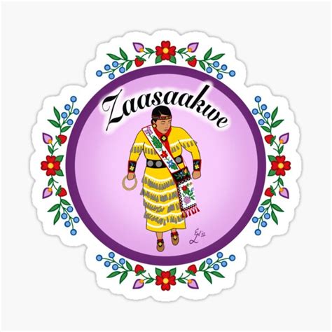 Zaasaakwe Jingle Dress Dancer Sticker For Sale By Gooddaybeadwork