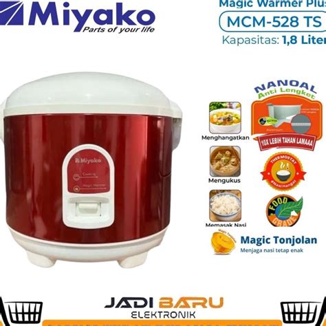 Jual Harga Murah EUC READY COD Rice Cooker MIYAKO MCM528 MCM 528 MCM