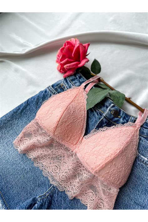 La Noche Lingerie Pudra Dantelli Bralet Fiyatı Yorumları