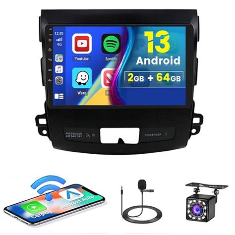 RADIO GPS ANDROID AUTO BT MITSUBISHI OUTLANDER 2006 2012 CARPLAY 2GB