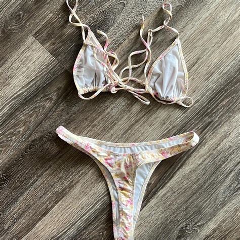 Heavy Manners Bikini Full Set Small Top Medium Depop