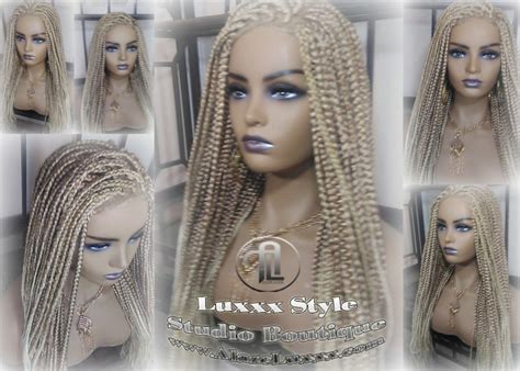 Box Braid Wig Blonde Mix Ombre Balayage Honey Blonde Etsy