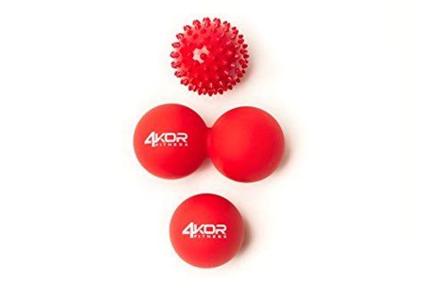 Massage Lacrosse Ball Set By 4kor Fitness For Mobility Myofascial