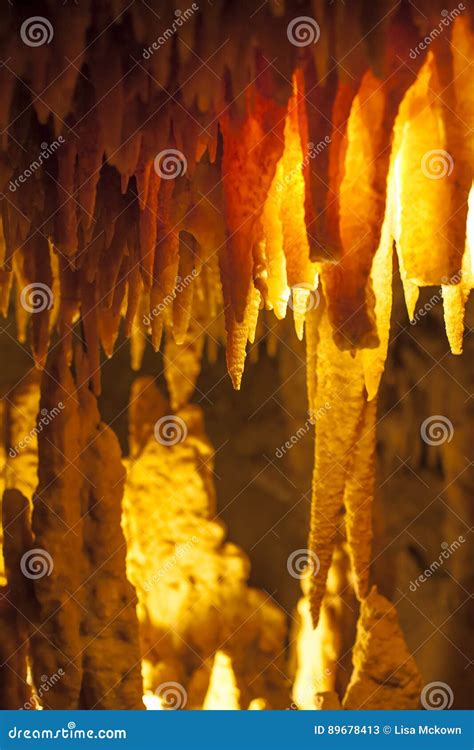 Cavern mineral formation stock image. Image of limestone - 89678413