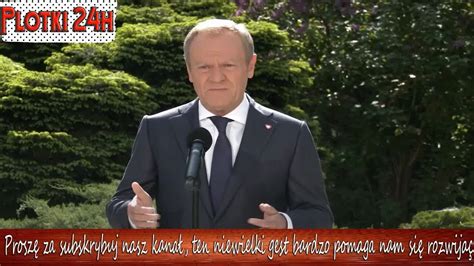 Nagła konferencja Donalda Tuska Premier mówił o aferze w Orlenie YouTube