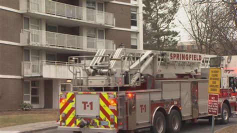 High Rise Fire At Saab Court In Springfield Youtube