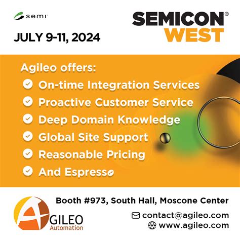 Exhibitor At SEMICON West 2024 Agileo Automation