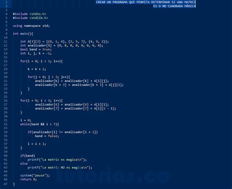 arrays turbo C matriz cuadrada mágica Tutorias co
