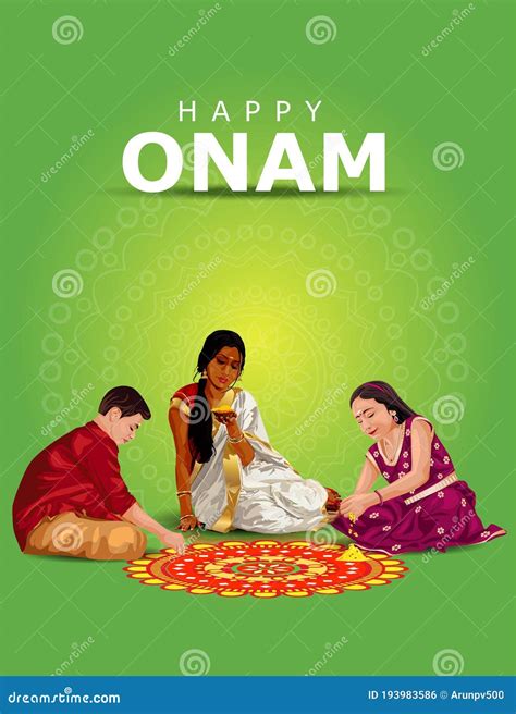 Onam Pookalam Illustration | CartoonDealer.com #255222754